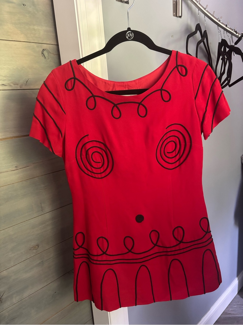 Archival MOSCHINO Cheap and Chic Red Cocktail Dress. Made in Italy AEFFE